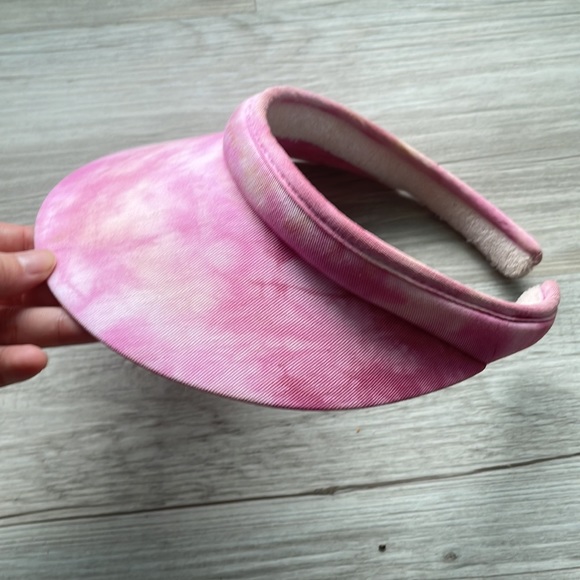 Pink Tie dye visor hat - Picture 4 of 5